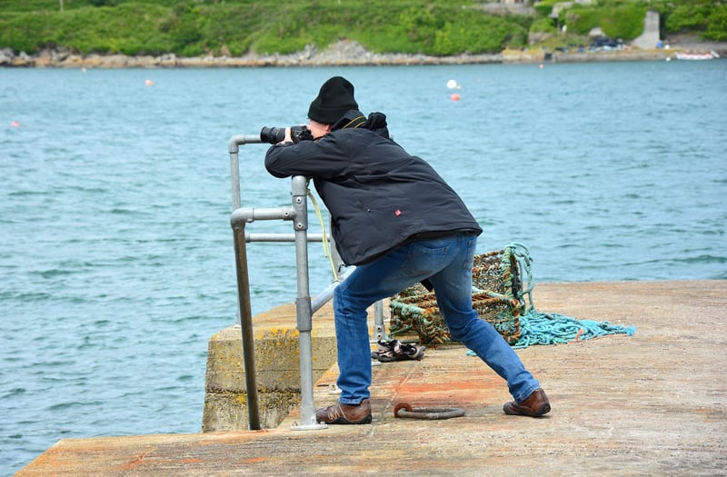 Paparazzi capturing celebrity photos